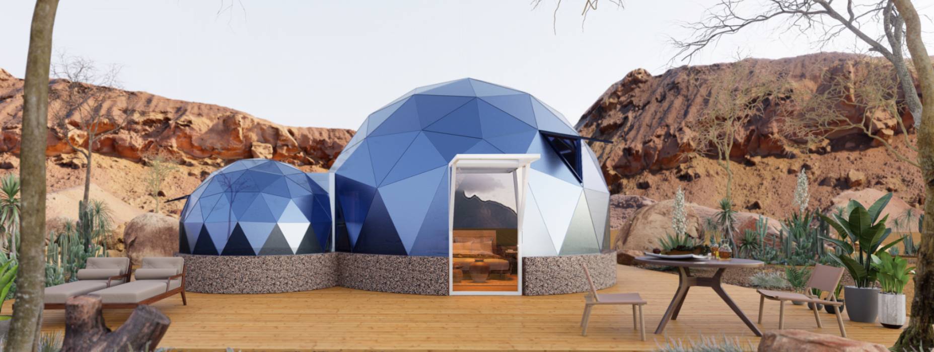 蓬莱市球形智能光伏玻璃星空房